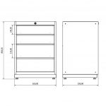 36.18.30.01 Drawer Cabinet (x4)