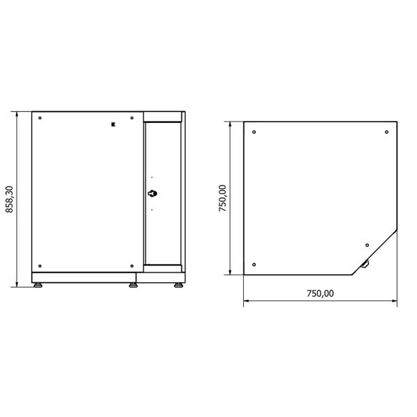 36.18.30.09 Armoire d'angle