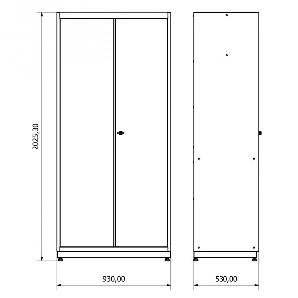 36.18.30.13 Armoire avec portes