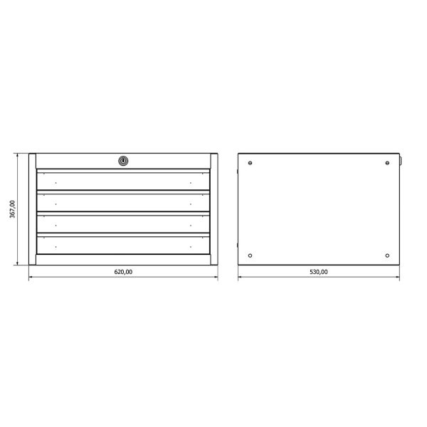 36.18.30.19 Armoire à tiroirs (x4)