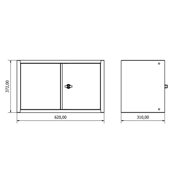 36.18.30.22 Armoire supérieure avec portes