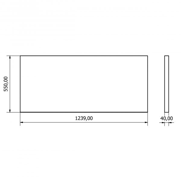 36.18.40.01 Dessus de table en bois massif 1240