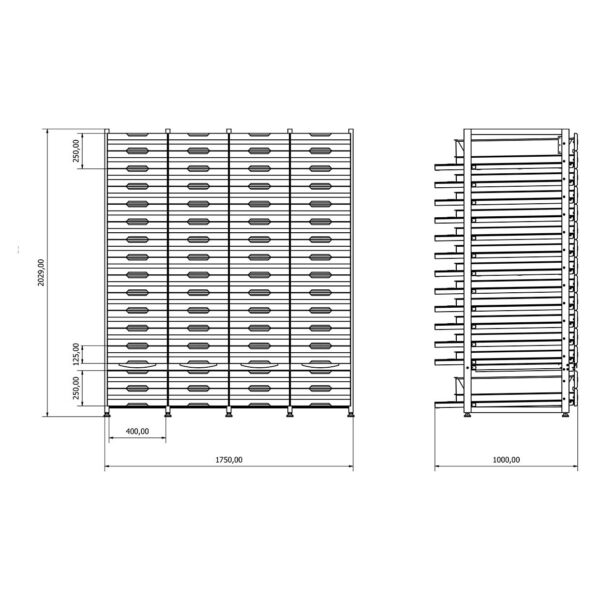 BD.60.10.04 Pharmacy Storage Shelf with drawers