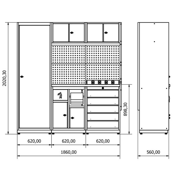 BD.36.18.04 Banco da lavoro Moduline