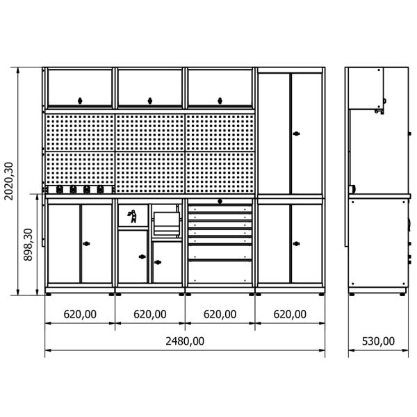 BD.36.18.13 Moduline-Werkbank