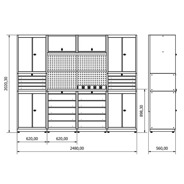 BD.36.18.18 Banco da lavoro Moduline