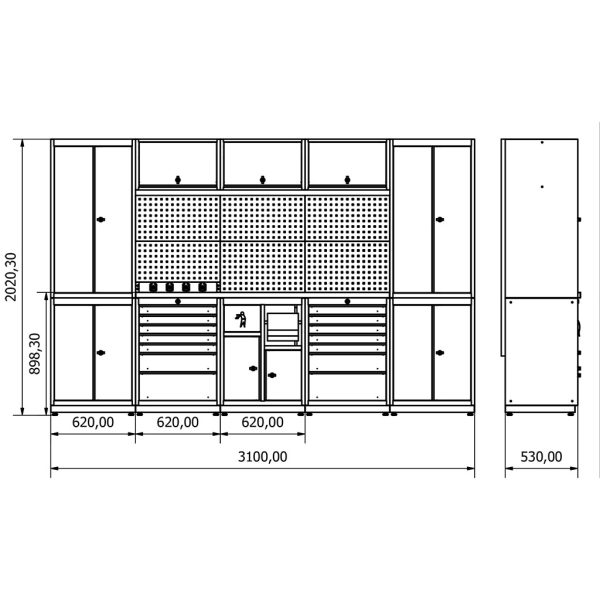 BD.36.18.21 Banco da lavoro Moduline