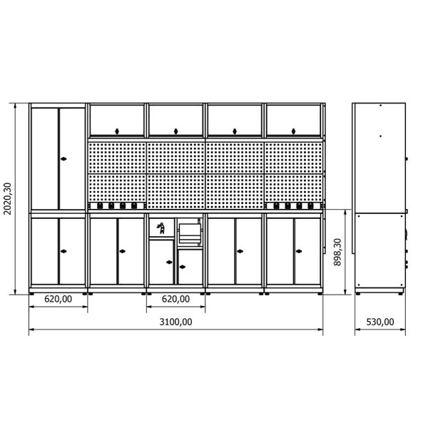 BD.36.18.23 Banco da lavoro Moduline