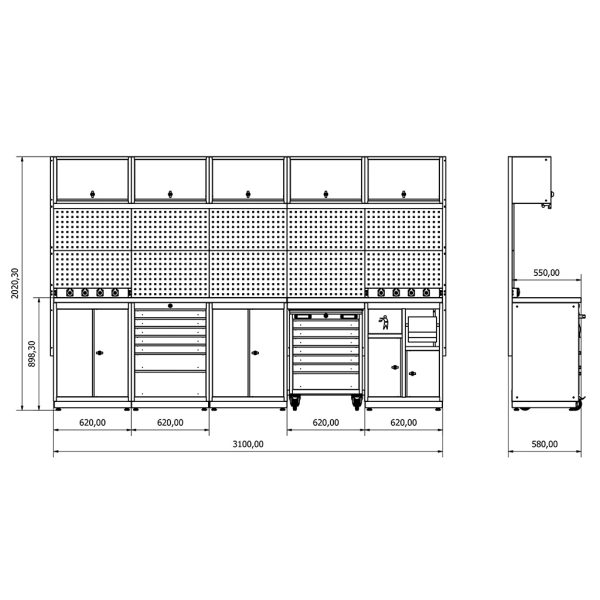 BD.36.18.27 Moduline-Werkbank