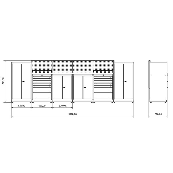 BD.36.18.34 Moduline-Werkbank