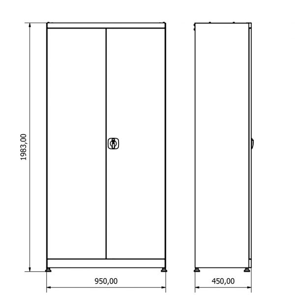 BD.36.24.22 Industrieller Lagerschrank