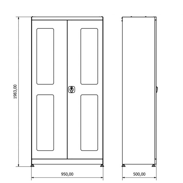 BD.36.24.23 Armadio di stoccaggio industriale